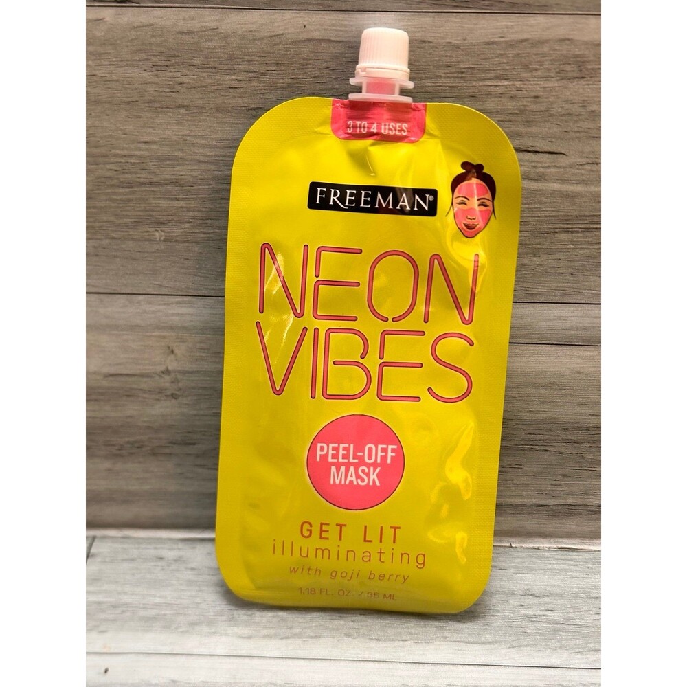 Freeman Neon Vibes PeelFreeman Neon Vibes Peel-Off Mask with Goji Berry (4 Pack) - Picture 3 of 3